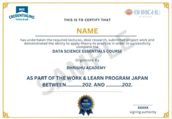 Industry-recognized certificates from top Japanese institutions